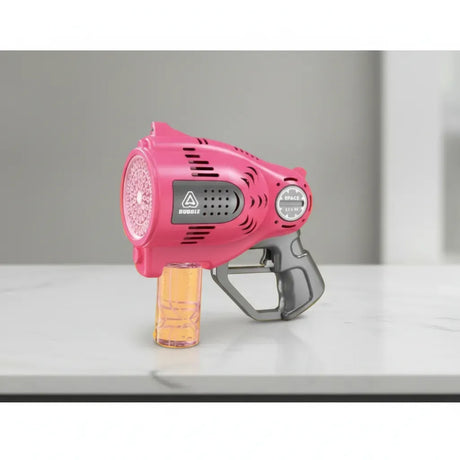 Pistola Burbujero con Luces 57 Agujeros Automatica Recargable ROSA KB1296