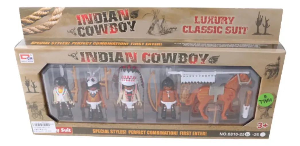 Set de Muñecos Indios Vaqueros 1574848 Shine
