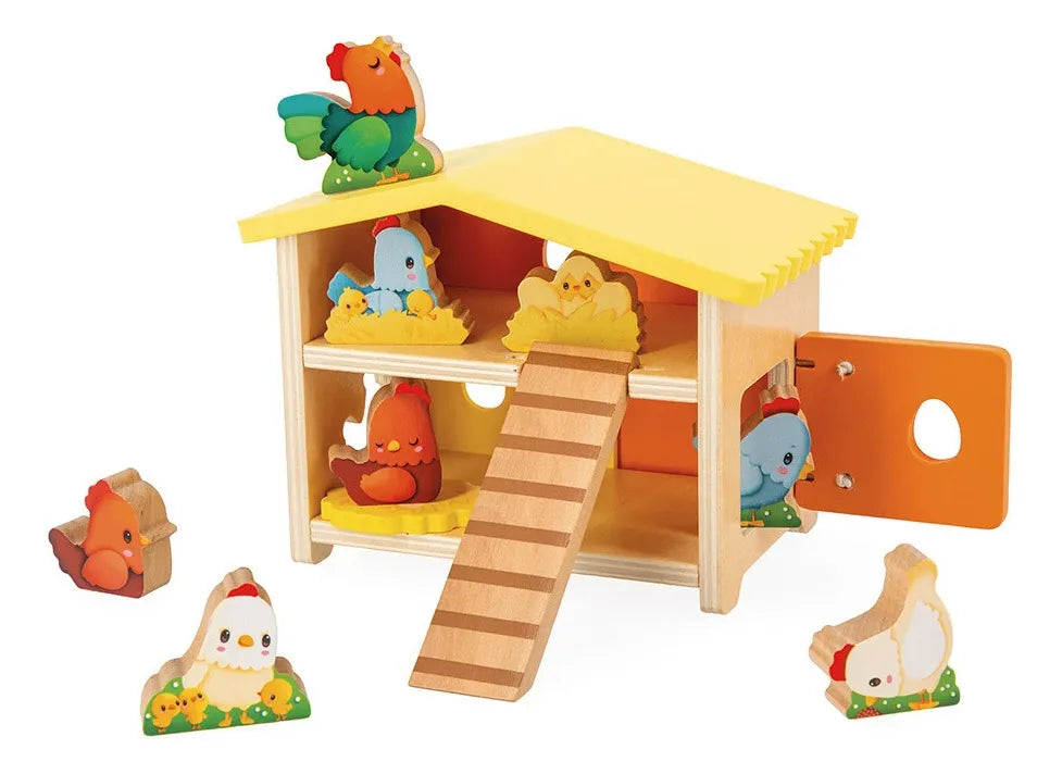 Janod Granja Mi Primer Gallinero Didáctico J03311
