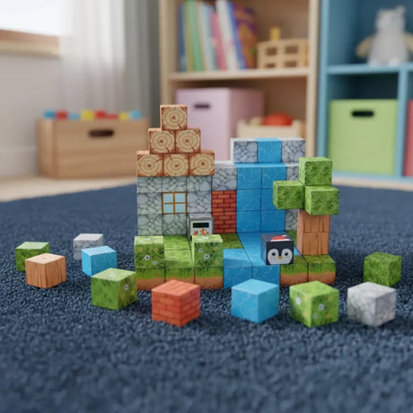 Bloques Magnéticos Cubos Steam Minecraft Shine 2960016