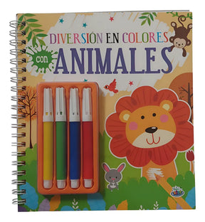 Super Kit X10 Diversión En Colores Con Animales Bk-344