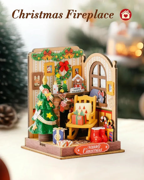 Robotime Rolife Puzzle 3d Chimenea Navideña Ds041