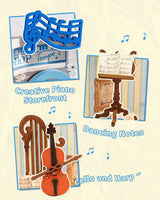 Robotime Rolife Melody Instrument Shop DS047