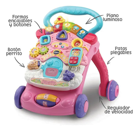 Correpasillos Andarin 2 En 1 Pink 80-505657