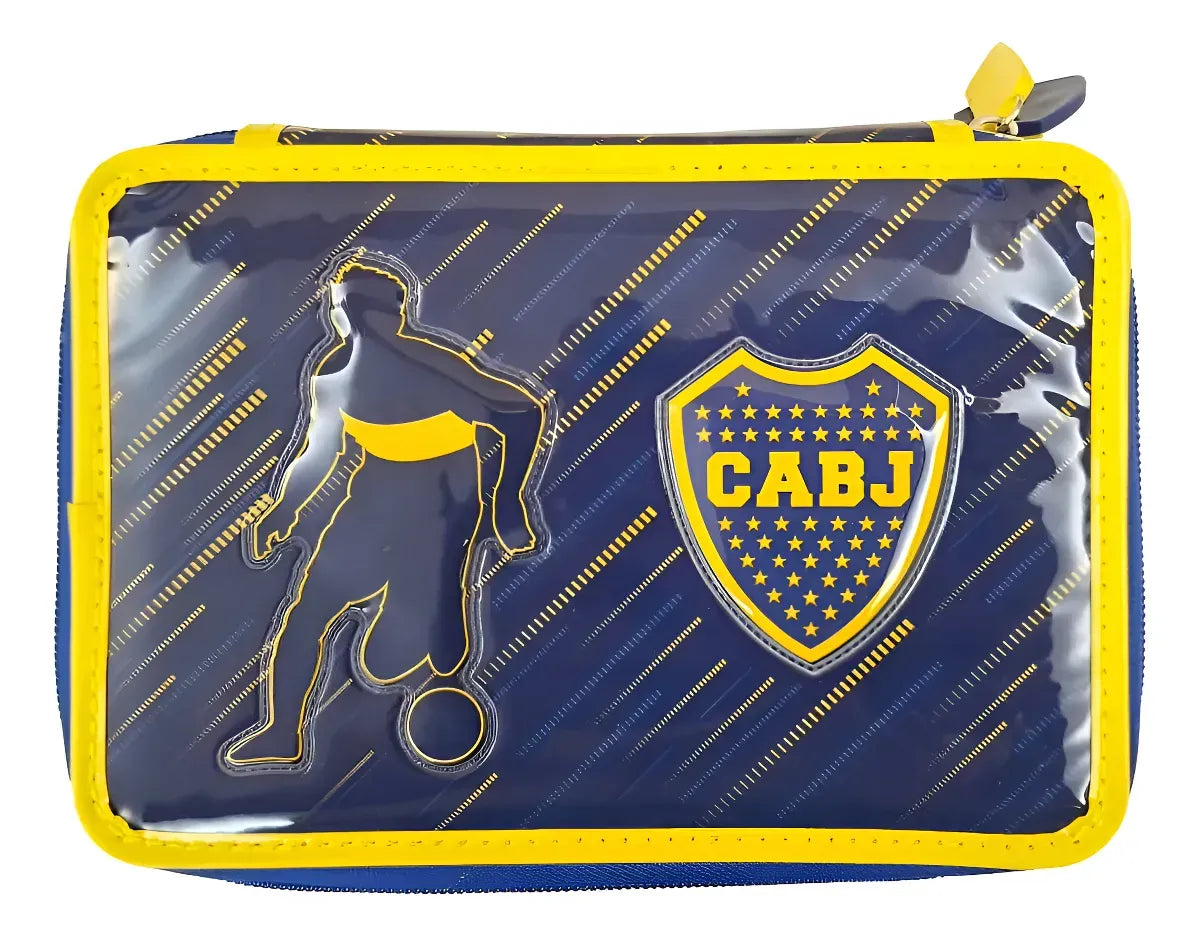 Cresko Cartuchera PVC Boca Jr. 2 Pisos Vamos Xeneize BO448