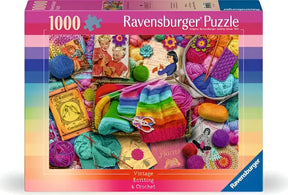 Ravensburger Puzzle 1000 Vintage Knitting & Croche 12001080