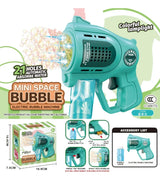 Mini Pistola Burbujero Luces Automática A Pila Kb1322 Shine Azul
