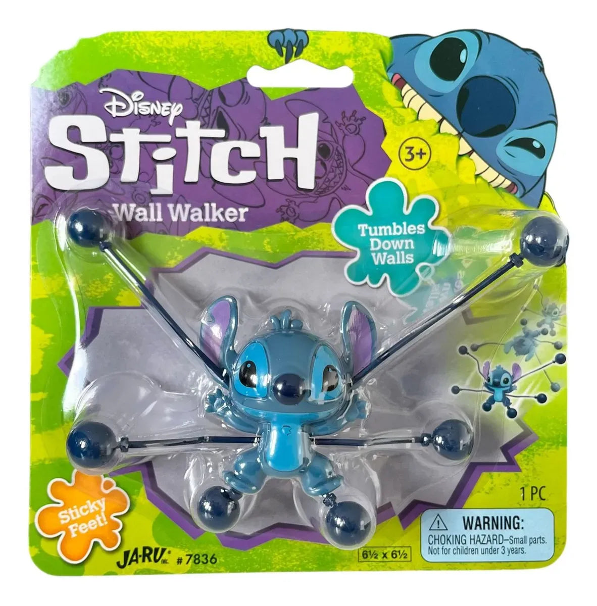 Muñeco Stitch Wall Walker Sticky Feet 7836