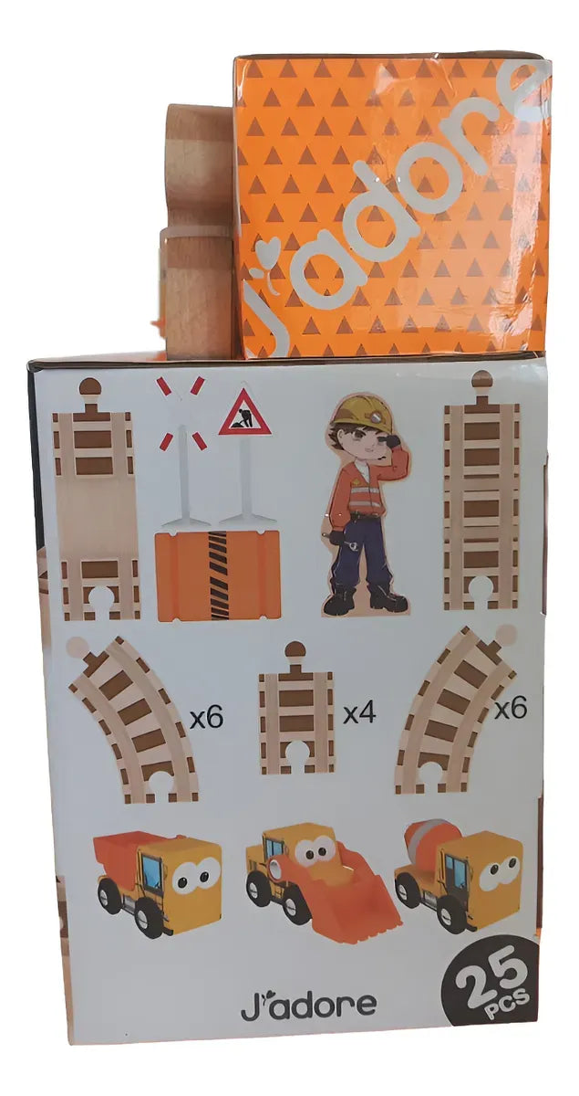 Pista De Madera Set De Contructores 849458
