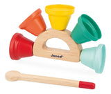 Janod Juego De Campanillas De Mano De Madera Y Metal J07638