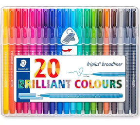 Staedtler Marcadores con punta de 0,3mm en estuche de 20 unidades MST334