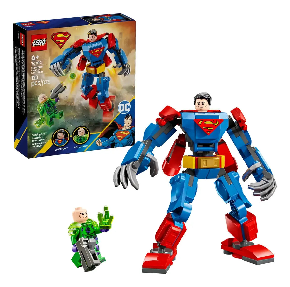 LEGO Armadura Robotica de Superman™ vs. Lex Luthor™ 76302