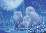 Ravensburger Puzzle Glow 500p Owls In The Moonlight 12000479