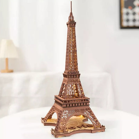 Robotime Puzzle 3d Noche De La Torre Eiffel Tgl01 Rolife