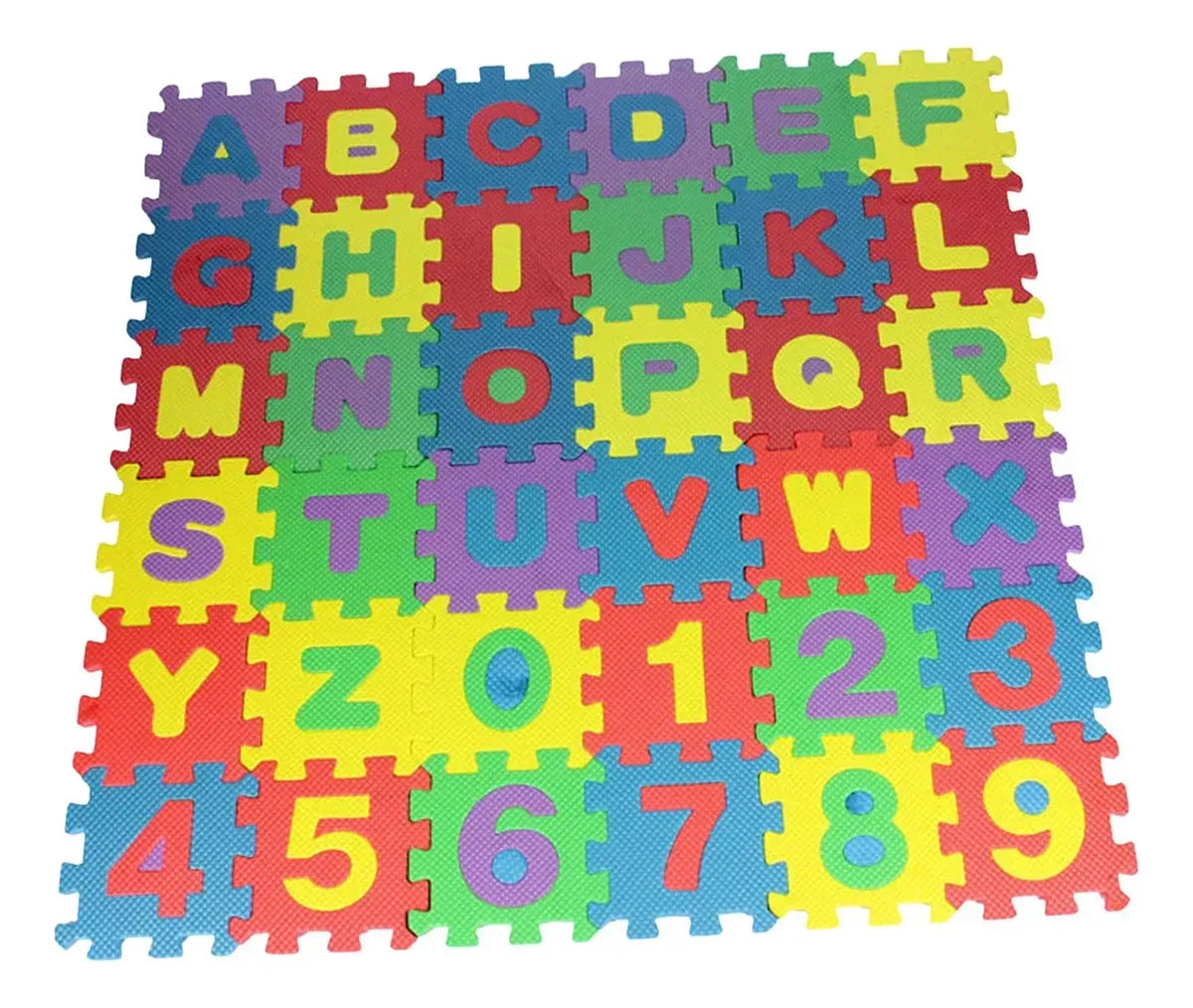 Duck Alfombra Letras Y Numeros 36 pzs 15x15cm GE120625