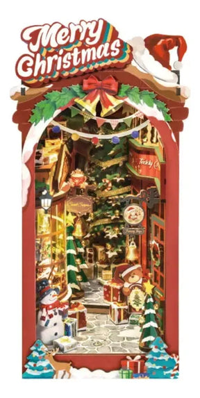 Robotime Rolife Puzzle 3d Christmas Street Book Nook Tgc06