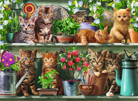 Ravensburger Puzzle 500 Pzs Cats On The Shelf 12000205