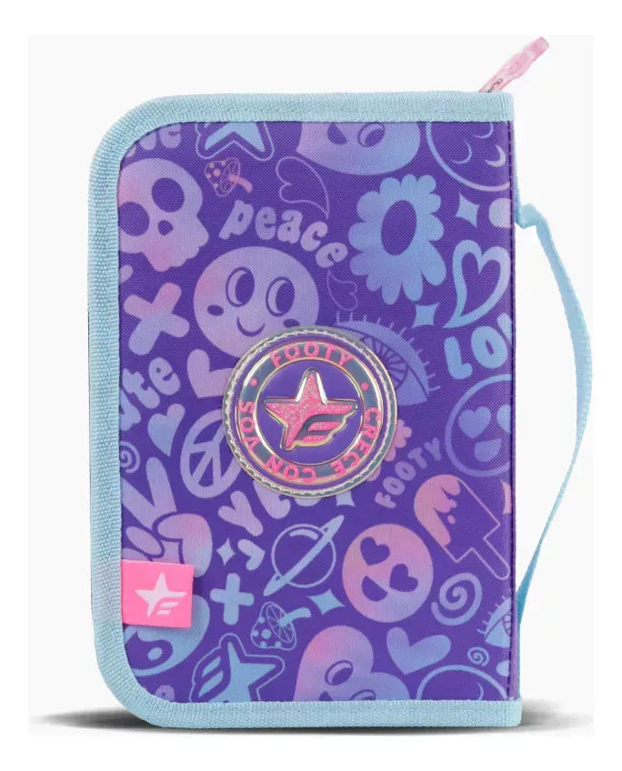 Footy Cartuchera rigida con un cierre Hologram Star F61074.01.UNICO