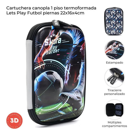 Skora Cartuchera Canopla Lets Play Futbol Piernas 43155