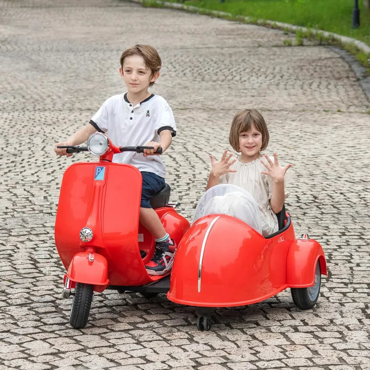 Moto a Bateria SIDECAR Roja CL-SHY4A8808
