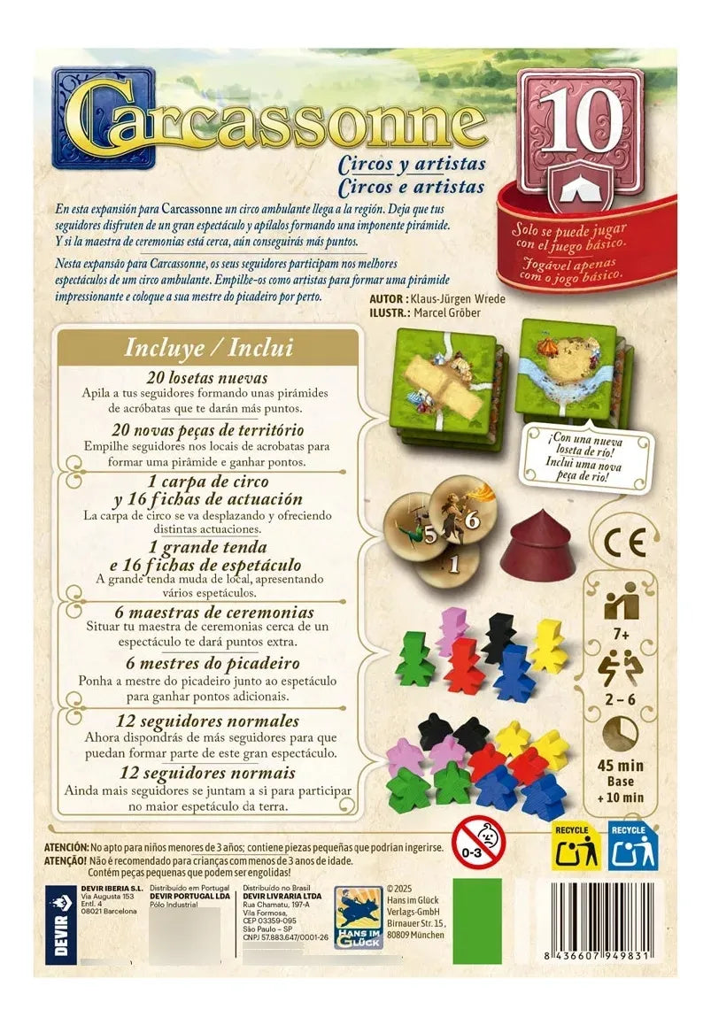 Juego Carcas Circos Y Artistas Devir 40-4268