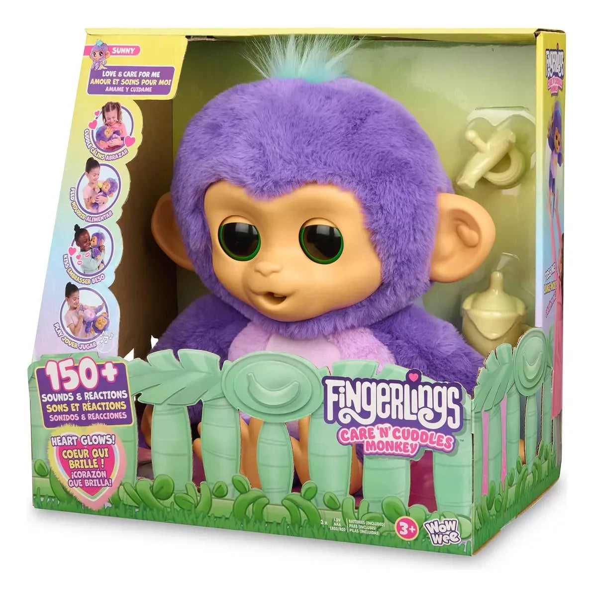 Fingerlings Care N Cuddles Monkey Sunny 3191