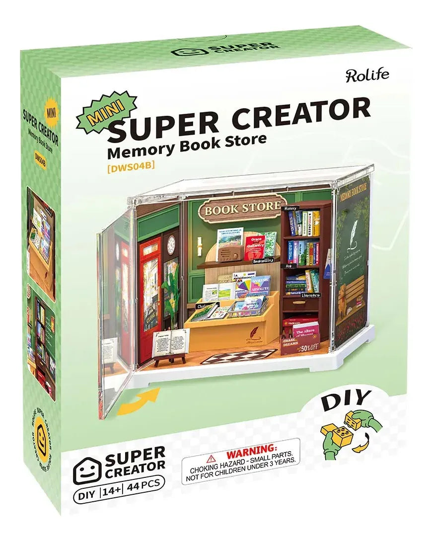 Robotime Rolife Puzzle 3d Memory Book Serie De Tienda Dws04b