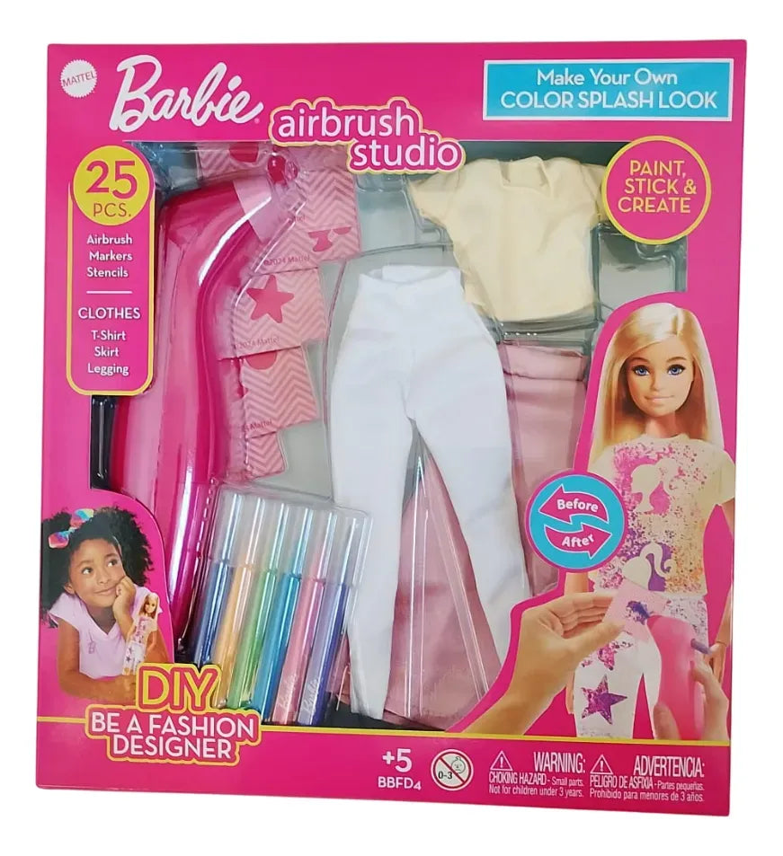 Barbie Air Brush Studio Para Diseñar Ropa De Muñeca Bbfd4