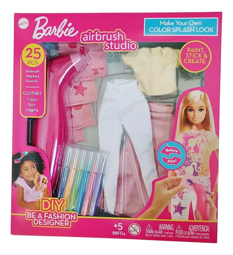 Barbie Air Brush Studio Para Diseñar Ropa De Muñeca Bbfd4