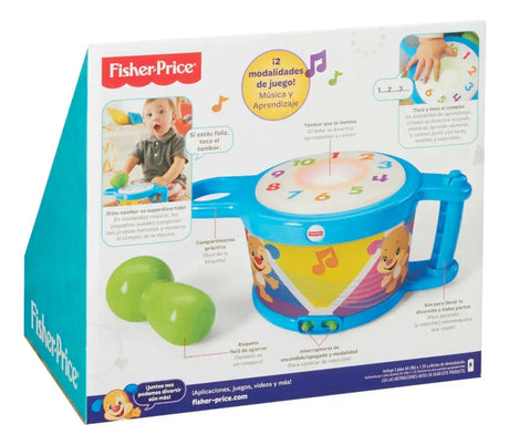 Fisher-Price Ríe y Aprende Juguete para Bebés Tambor Canta Conmigo DRB23