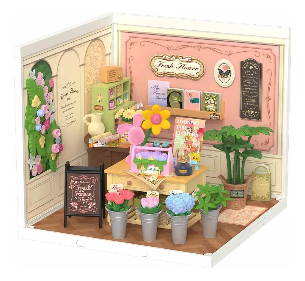 Robotime Rolife Fresh Flower Shop DW017B