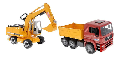 Bruder Camion TGA con excavadora Liebherr BRU2751