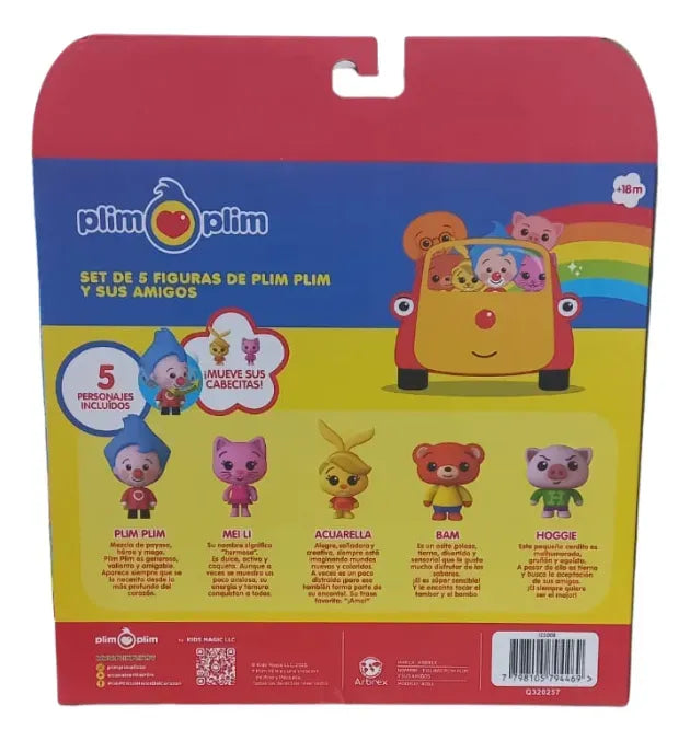 Plim Plim Pack x5 Personajes 4003