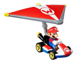 Hot Wheels Mario Kart Auto Con Personaje Gvd30 Mattel
