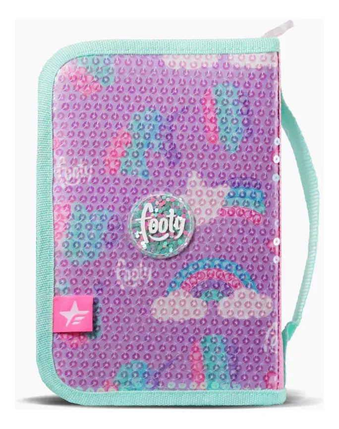 Footy Cartuchera rigida con un cierre Rainbow Pop It F63004.01.UNICO