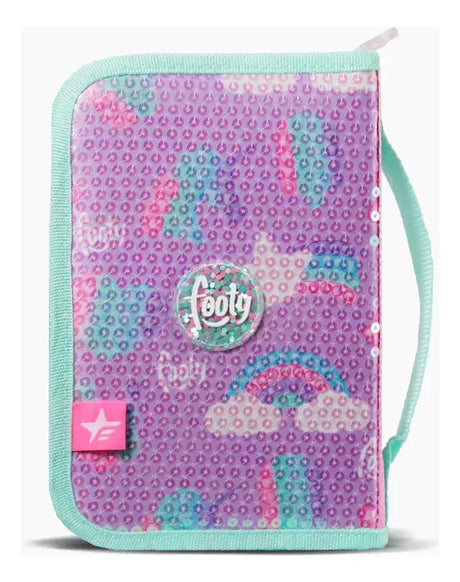 Footy Cartuchera rigida con un cierre Rainbow Pop It F63004.01.UNICO