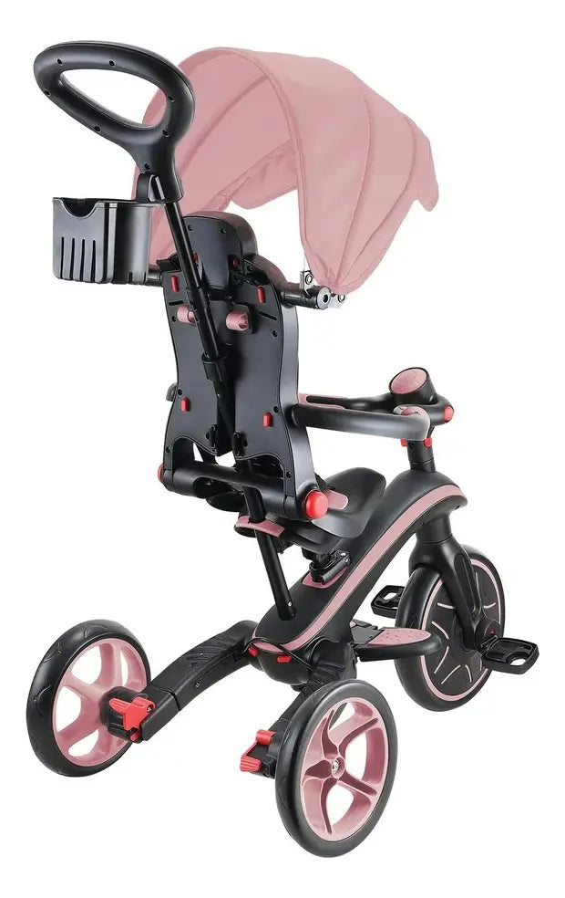 Globber Triciclo Explorer Trike Foldable 4 en 1 Deep Pastel Pink 732-210