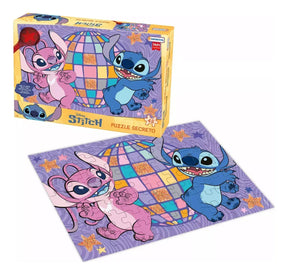Puzzle de 48 piezas con lupa de Stitch DMD00148