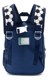 Mochila C/Luz Petit Termoformada Futbol Azul 12p 22x30x10cm 41320