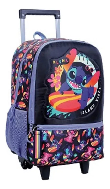 Mochila con carro de 17" Disney Stitch Surf 27152