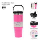 Skora Vaso Termico Con Pico 900ml Fucsia 40142