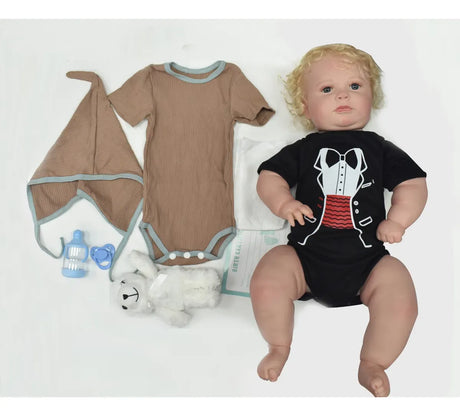 Muñeca Newborn 60 cm con Cabello y Accesorios S43536