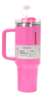Skora Vaso termico fucsia con bombilla de 1200ml 37122