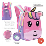 Mochila C/Luz Kawaii Mura Termoformada 22x30x10cm 12P 41310