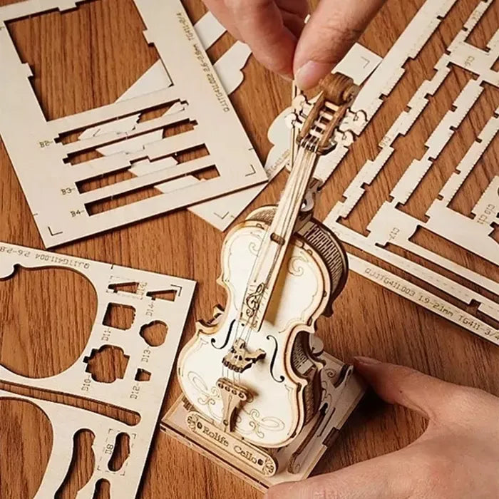 Robotime Puzzle 3d Violonchelo Tg411 Rolife