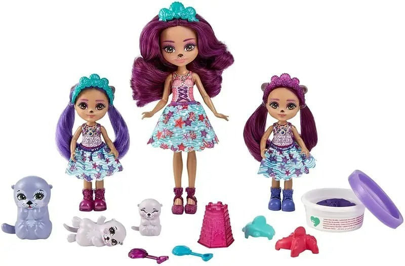 Enchantimals Set Muñeca Familia Y Animalitos Hcf94 Mattel