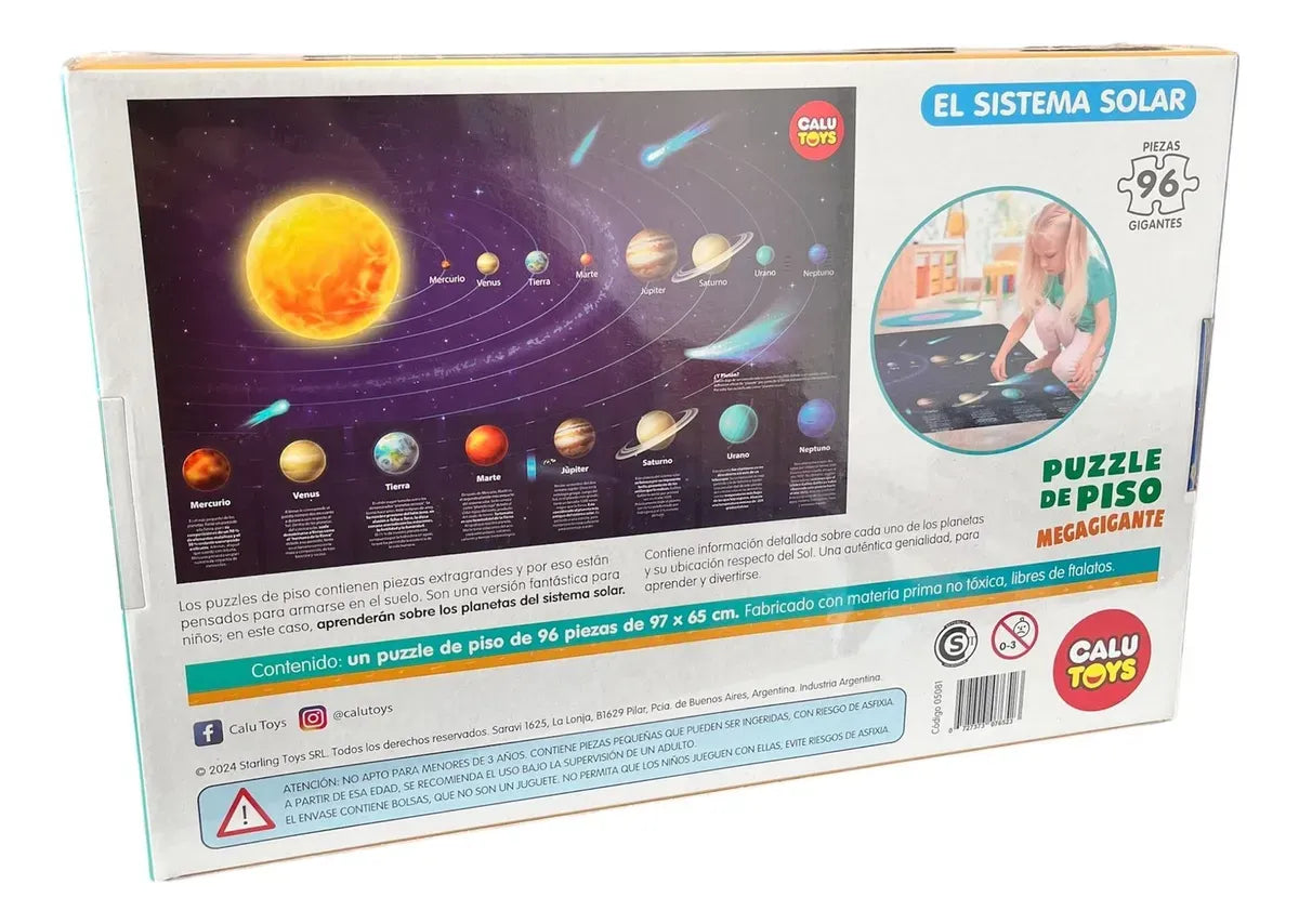 Puzzle De Piso Megagigante El Sistema Solar 96pzs 05081