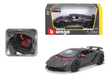 Bburago 1:24 Lamborghini Sesto Elemento Gris Metalizado 18-21061