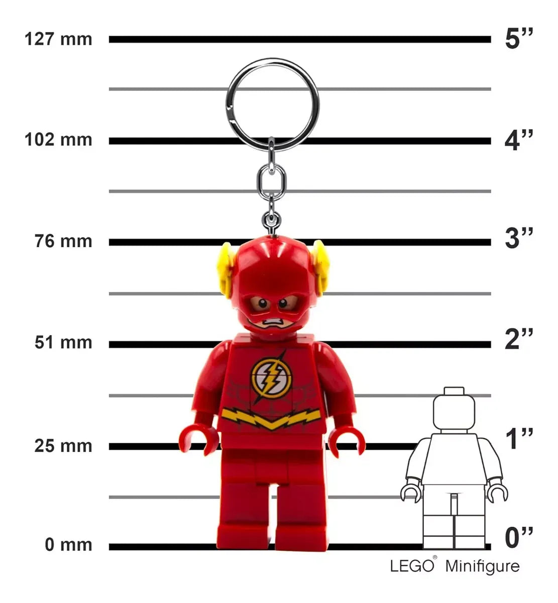 Lego Llavero Flash Super Heroes Con Luz LGL-KE65H LE019