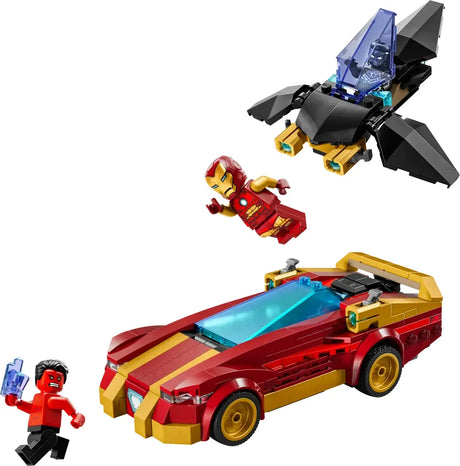 LEGO Marvel Deportivo de Iron Man y Black Panther vs Hulk Rojo 76310